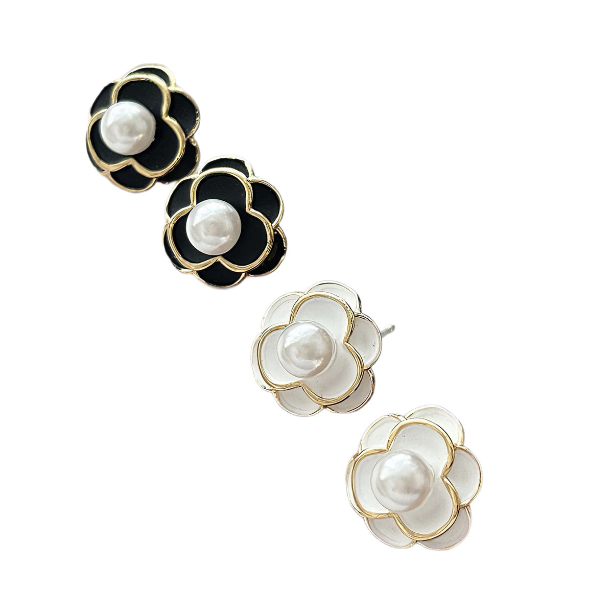 Women's Light Luxury Pearl French Retro High Stud Earrings