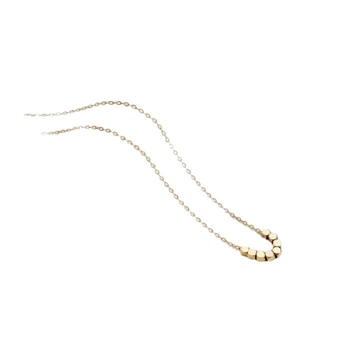 Women's From Every Direction Small Square Gold Titanium Steel Necklace