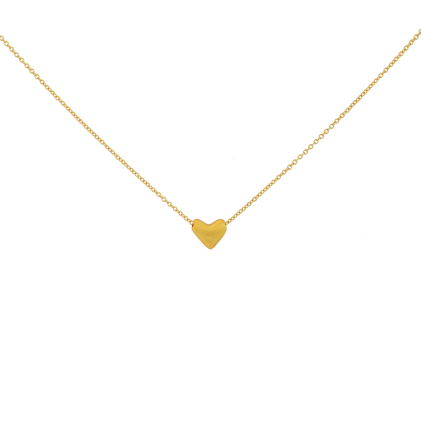 Day Limited Love Simple Advanced Brushed Heart Clavicle Necklaces
