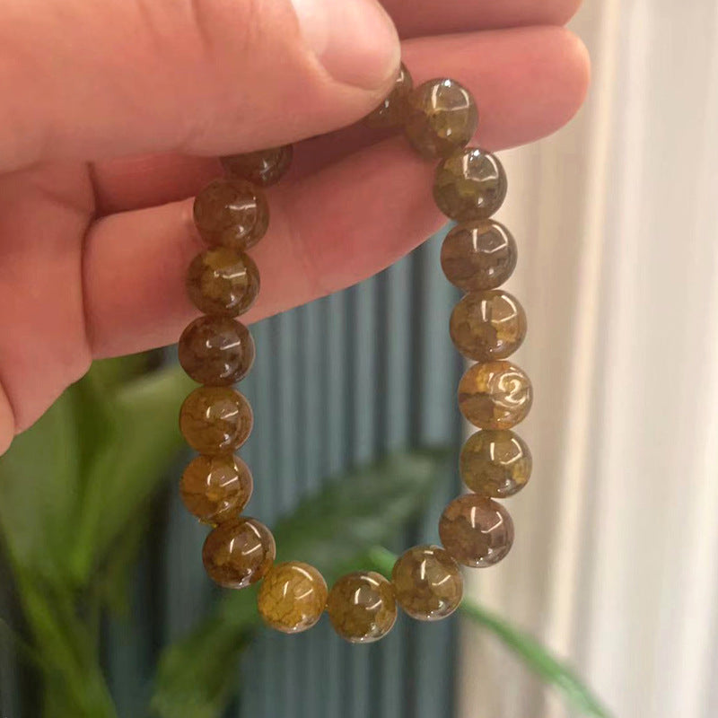 Ice Crack Bead Crystal Transparent Jade Broken Pliable Temperament Bracelets