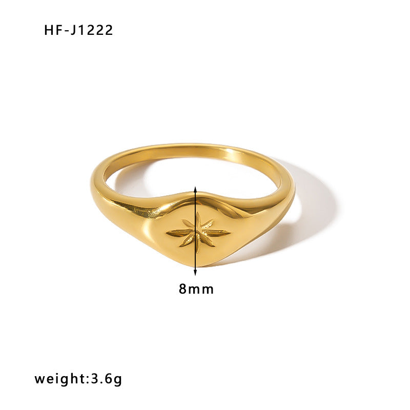 Women's Style Stainless Steel Vacuum Vapor Plating Rings