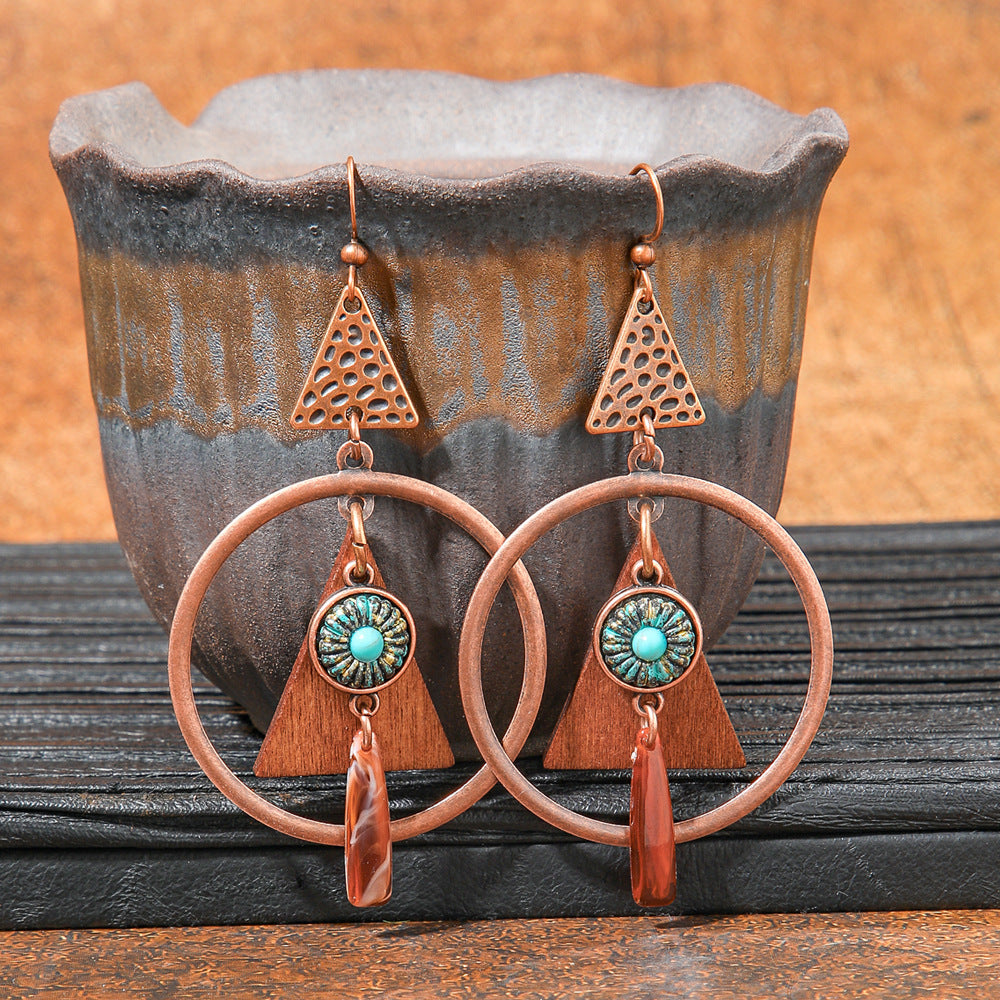 Attractive Antique Bohemian Ethnic Style Handmade Earrings