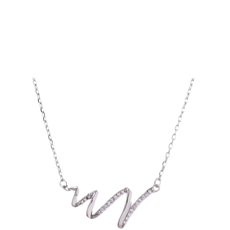 Women's Simple Affordable Luxury Fashion High-grade Design Ribbon Clavicle Necklace