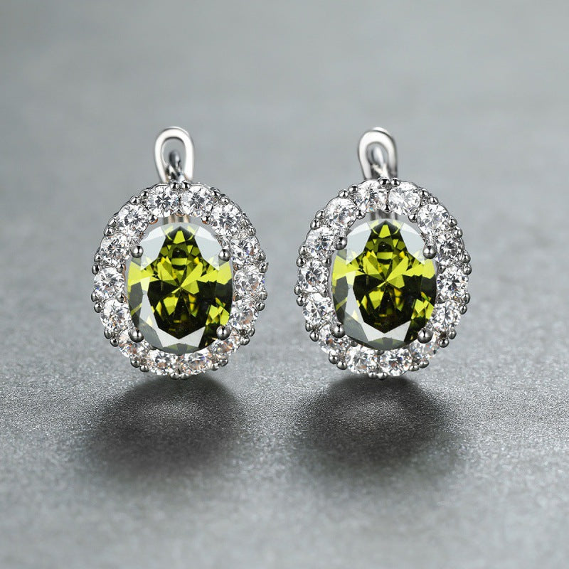 Women's White Diamond For Small Personality Simple Stud Earrings