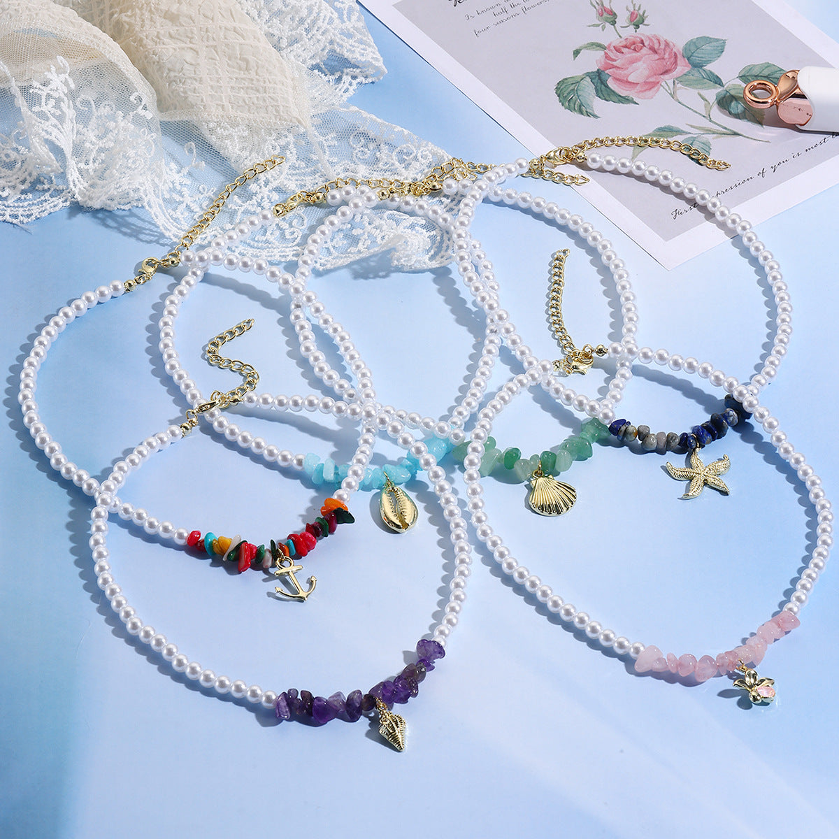 Style Shell Pearl Handmade Beaded Natural Necklace