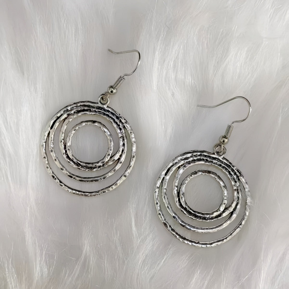 Women's Design Zinc Alloy Vortex Series Oval Heart Water Drops Earrings