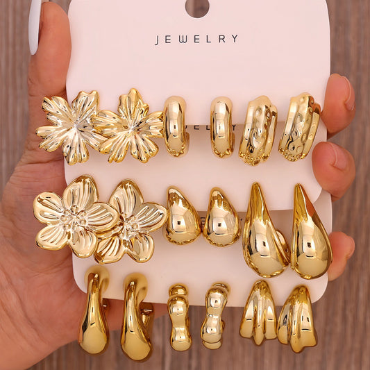 Women's Multi Simple Retro Trendy Unique High-grade Earrings