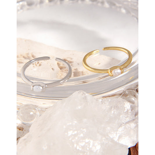 Light Luxury Design Versatile Geometric Natural Rings