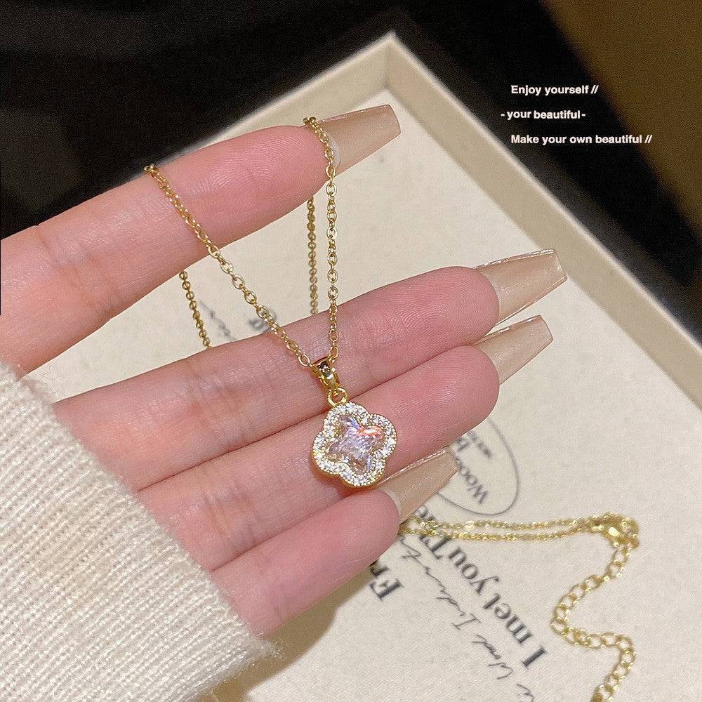 Concentric Sweet Cool Style Simple Light Luxury Niche Design Clavicle Necklaces