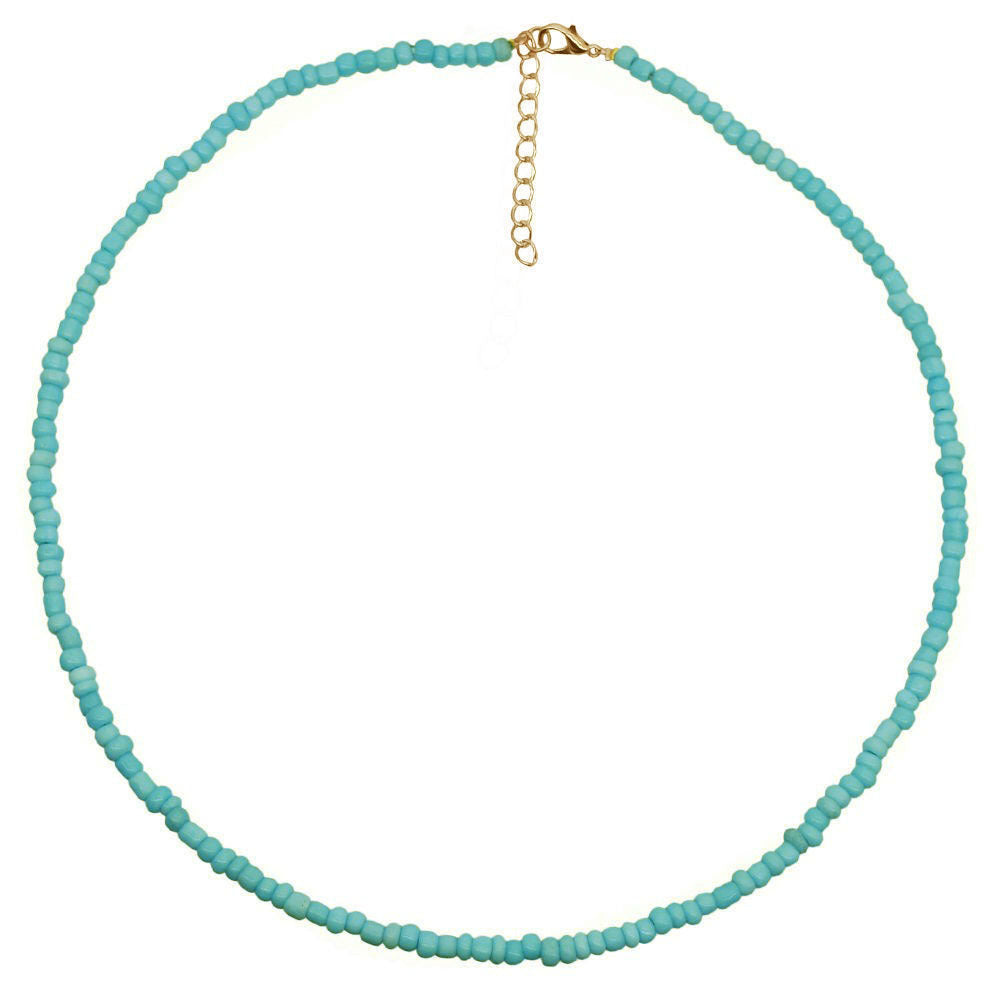 Women's Clavicle Chain Sweet Personalized Color Bead Handmade Beaded Necklaces