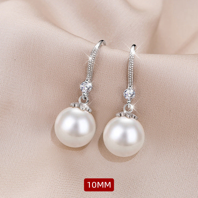Trendy Korean Pearl Temperament Wild High-grade Mild Luxury Retro Sier-plated Rings