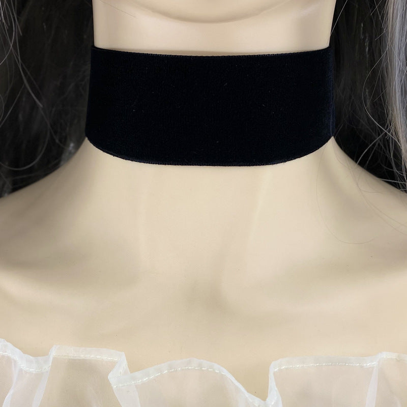 Women's Gothic For Simple Clavicle Chain Black Collar