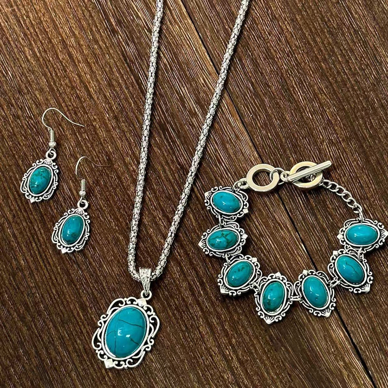 Charming Turquoise Bohemian Vintage Chinese Style Necklace