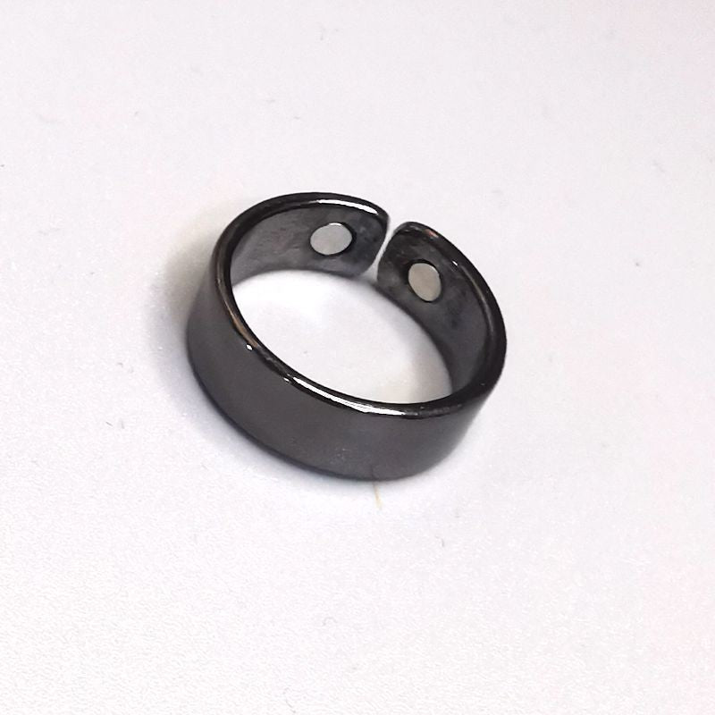 Men's Personalized Electroplated Rose Gold Magnetic Health Open Ring