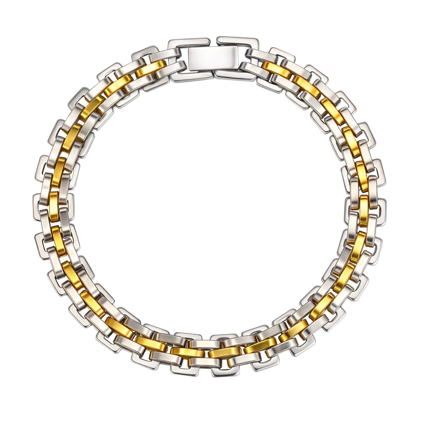 Attractive Innovative Stainless Steel Strap Couple Bracelets