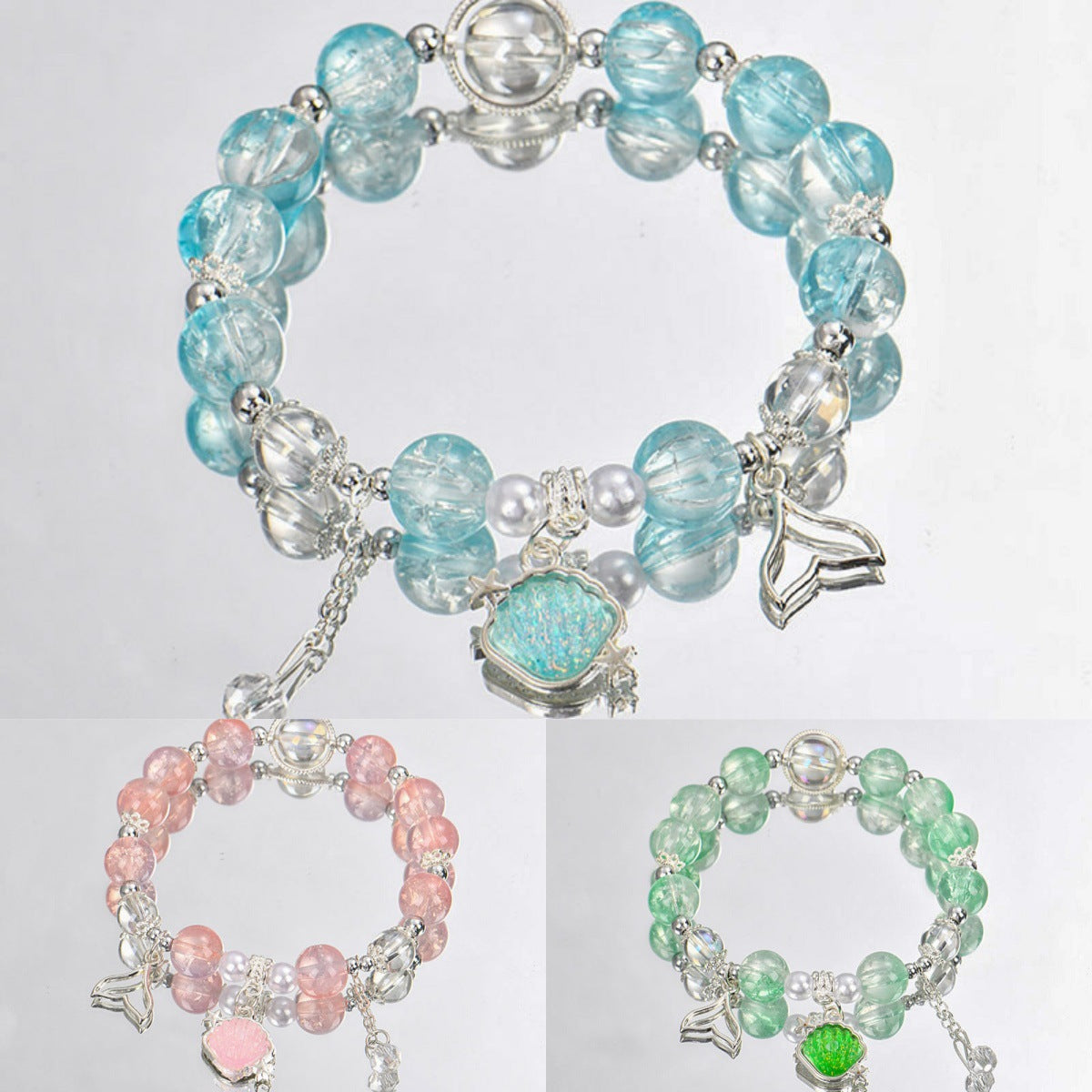 Fishtail Shell Marine Glass Niche Sweet Colorful Bracelets