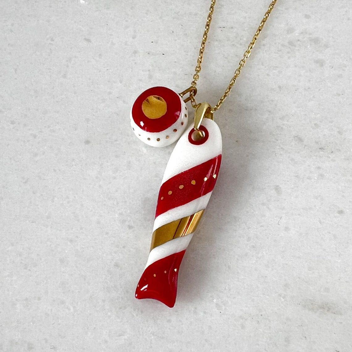 Polka Dot Double-sided Handmade Summer Vacation Necklaces