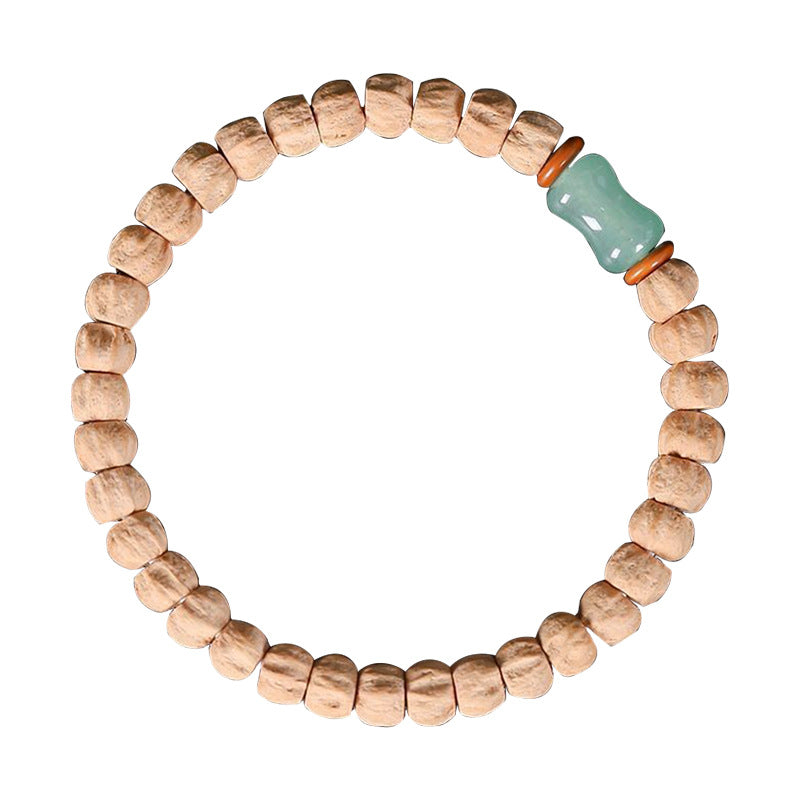 Men's Cut Ghost Face Single Circle Original Crafts Cacumen Bodhi Buddha Bracelet