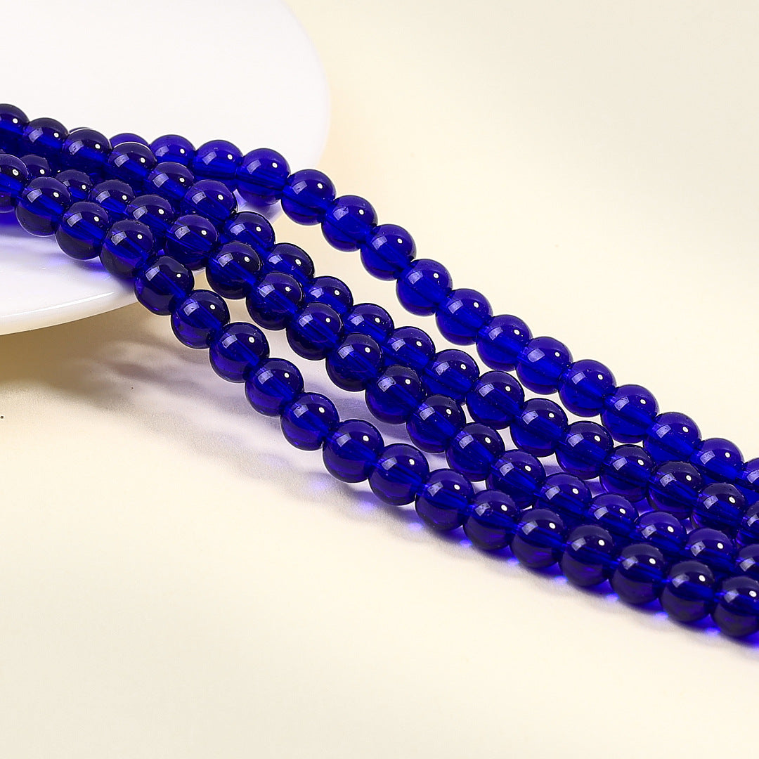 Fashion Glass Bead Transparent Color Imitation Jewelry Accessories