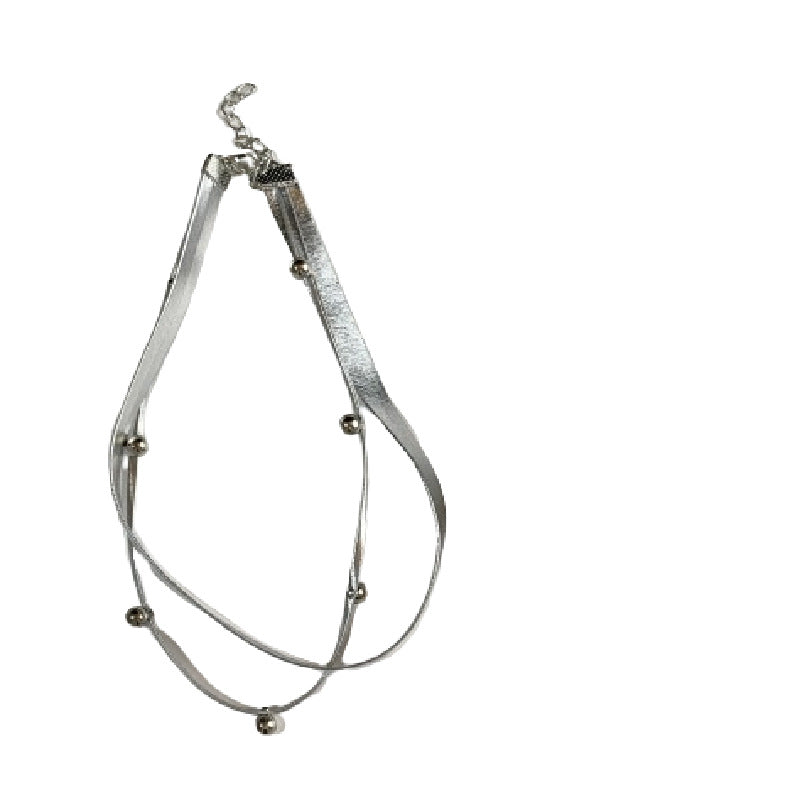 Women's Sier Punk Hot Hip Hop Niche Design Leather Neck Collar