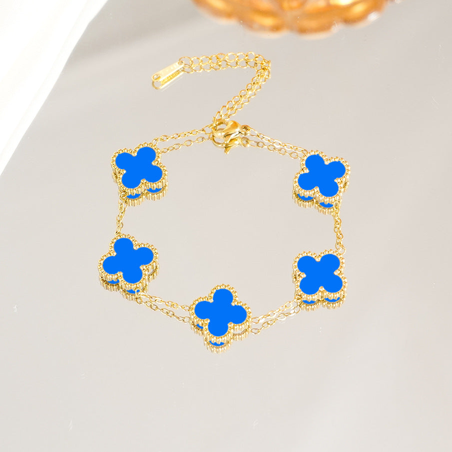 Clover Light Luxury High-grade Female Hand Bracelet
