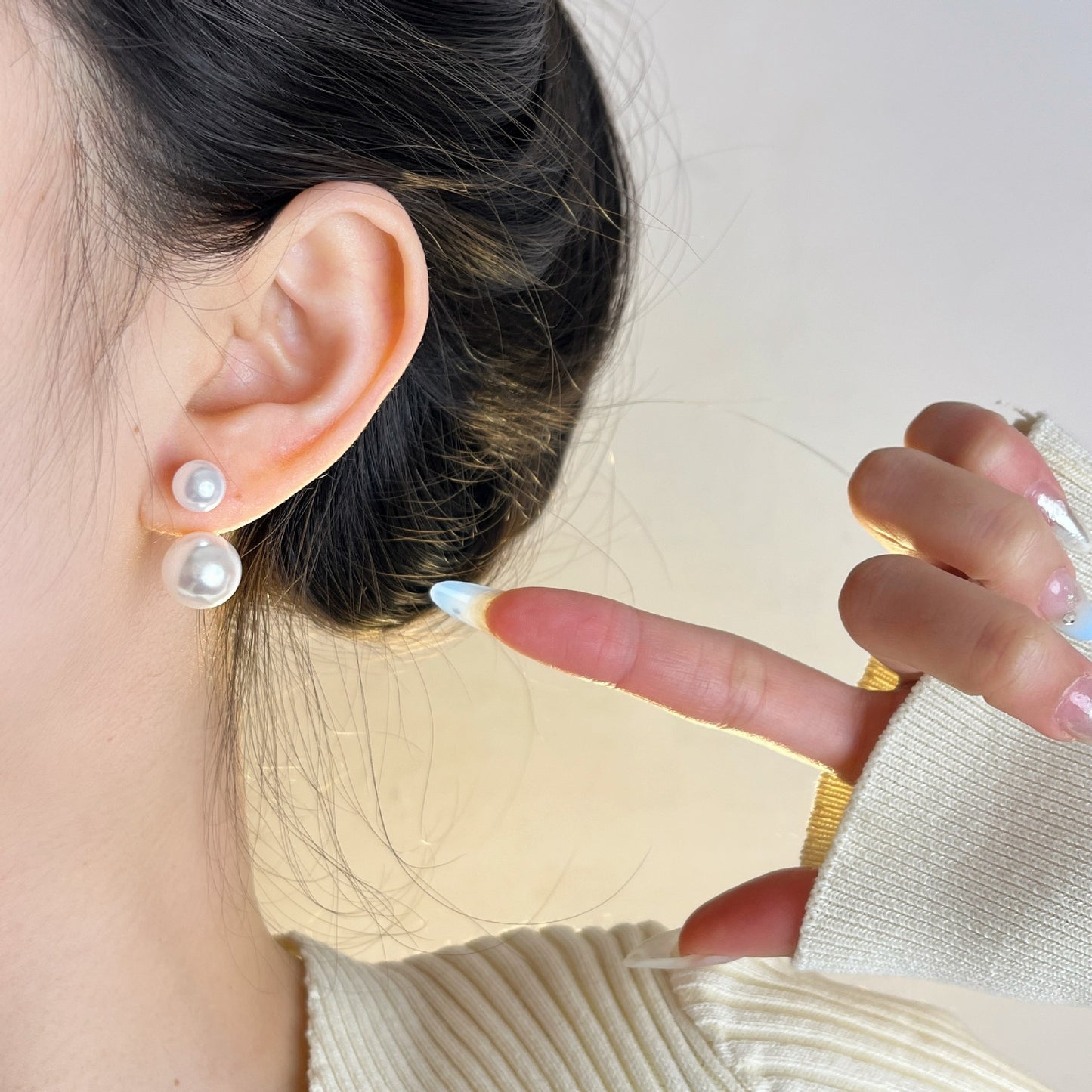 Pearl One Style For Sier Temperament Wild Fashion Earrings