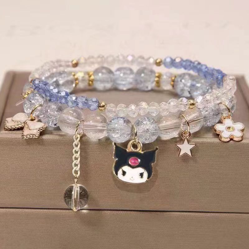 Women's Pearl Korean Super Cute Cartoon Beaded Bracelets