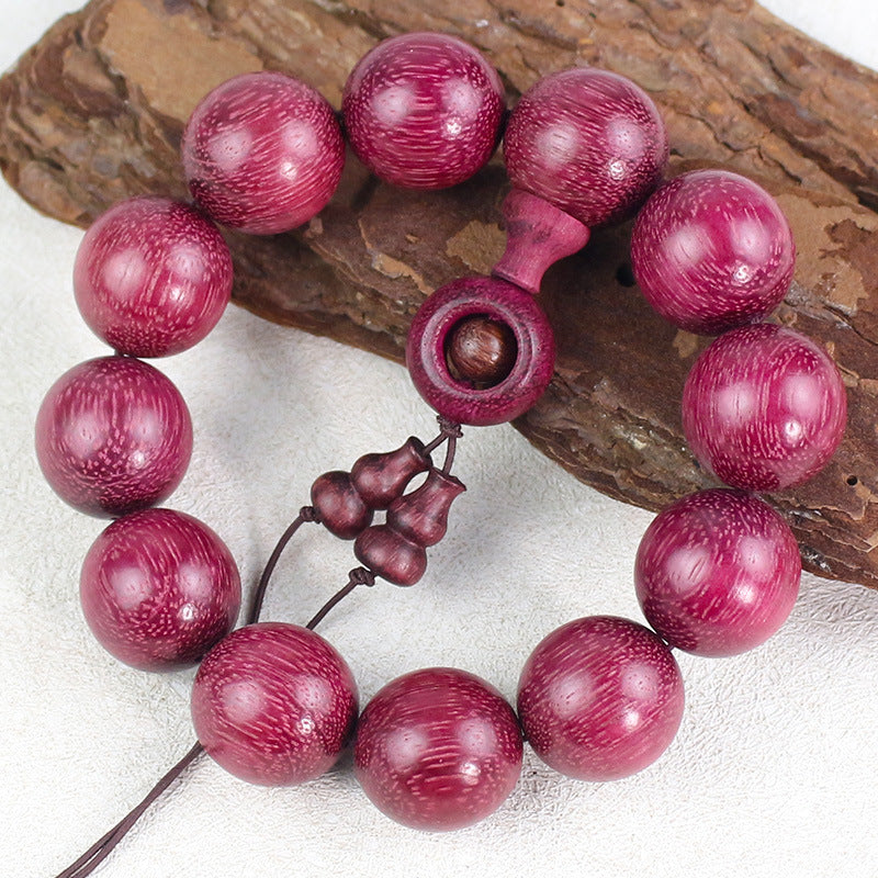 Women's & Men's Violet Buddha Beads Chinese Style Rose Rosewood National Wooden Bracelet