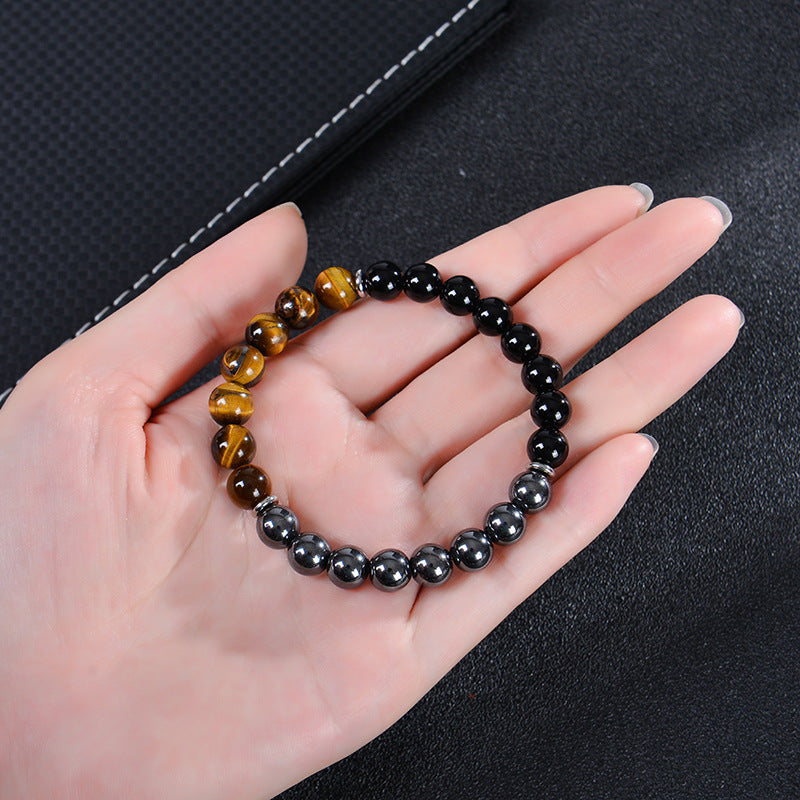 Natural Tigereye Obsidian Black Magnet Stone Bracelets