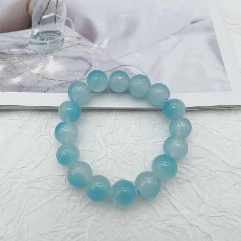 Camellia Little Daisy Crystal Girlfriends Color Glass Chipping Bracelet