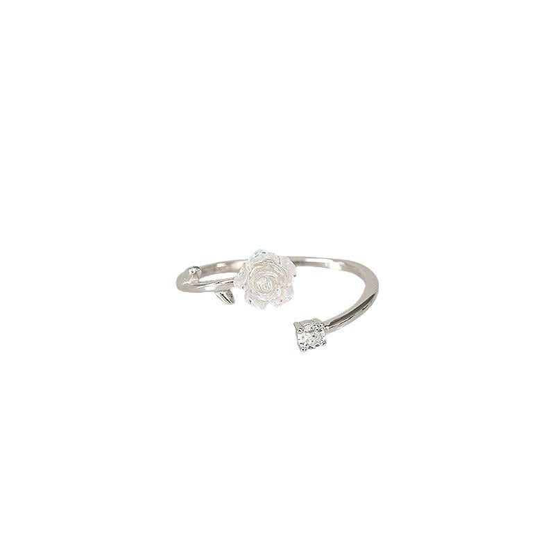 Female Opening Adjustable Version Design Light Luxury Ring