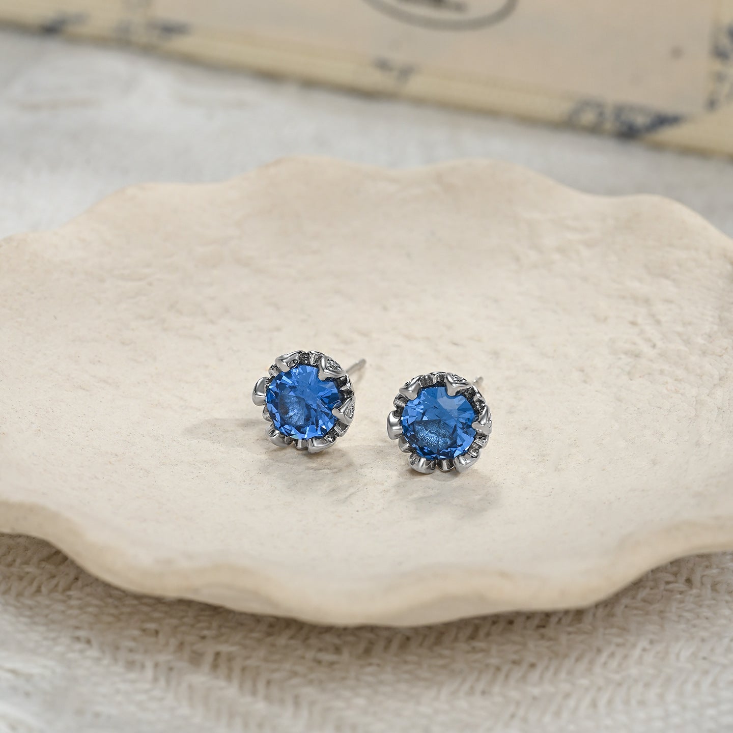 Flower Sier Needle Simple Fashion High Sense Stud Earrings
