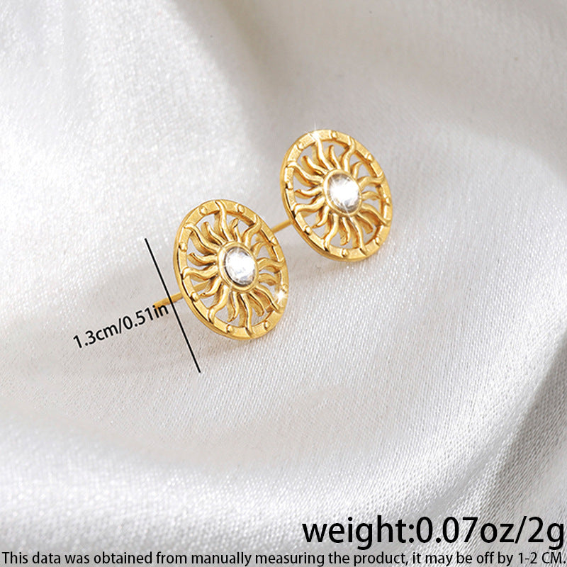 High-grade Fashionable Versatile Micro Diamond Butterfly Earrings