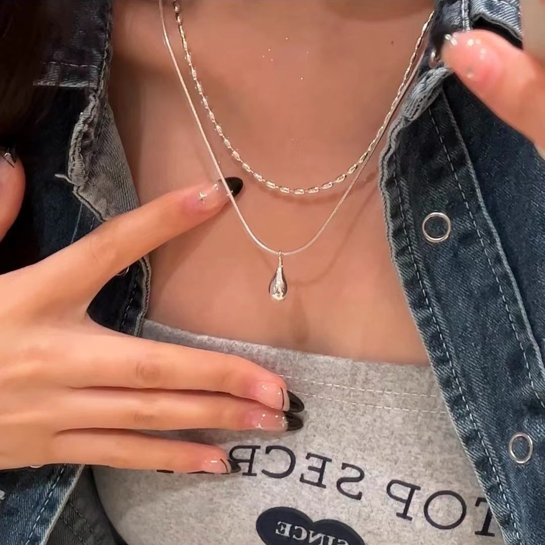 Women's Water Drop For Niche Design Trendy Advanced Everyday Fashion Simple Pendants