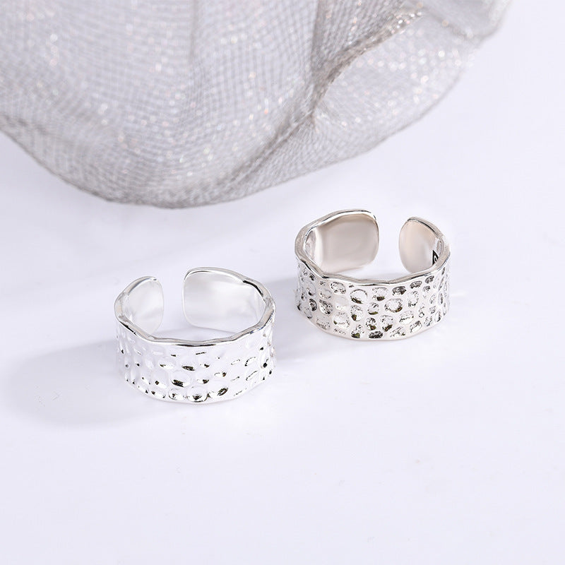Wide Face Style Irregular With Personality Korean Fashion Ring