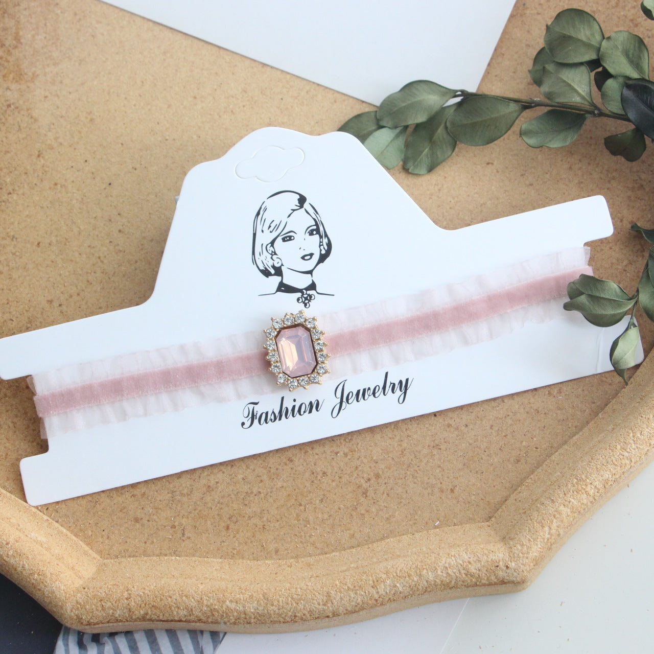 Butterfly Rose Flower Clavicle Chain Pink Necklaces