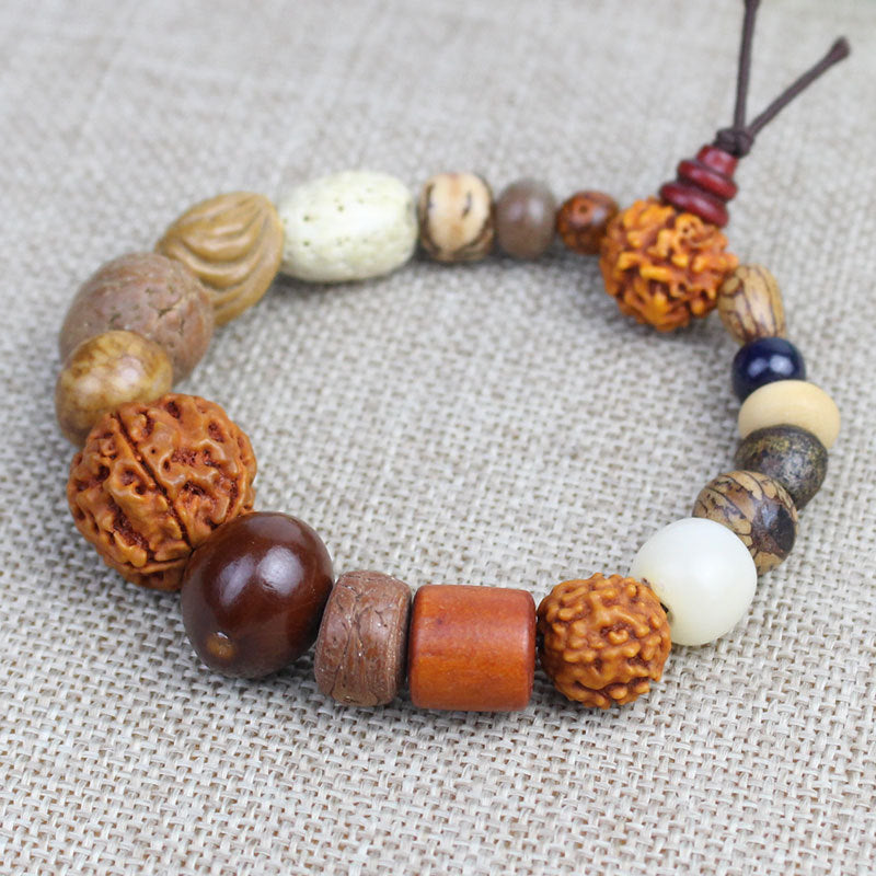Women's & Men's Bodhi Seeds Eighteen Prayer Beads Tourist Scenic Spot Stall Bracelet