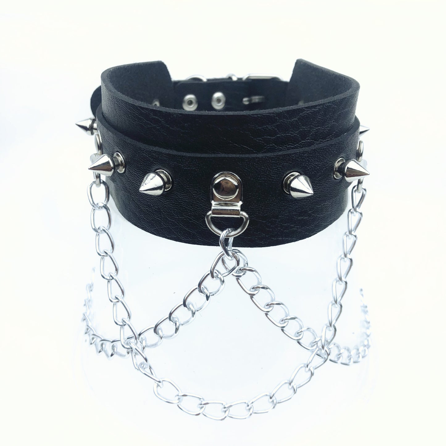 Neckband Punk Street Shooting Nightclub Personality Metal Chain Clavicle Exaggerated Collar