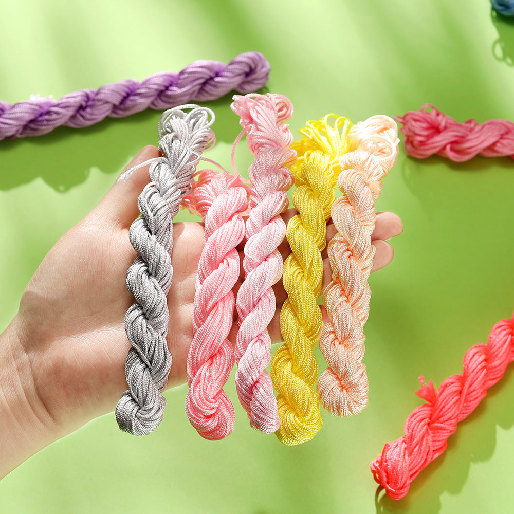 Handmade Braided Jade Strand Red Rope Thread Chinese Knot Hanging Ornaments