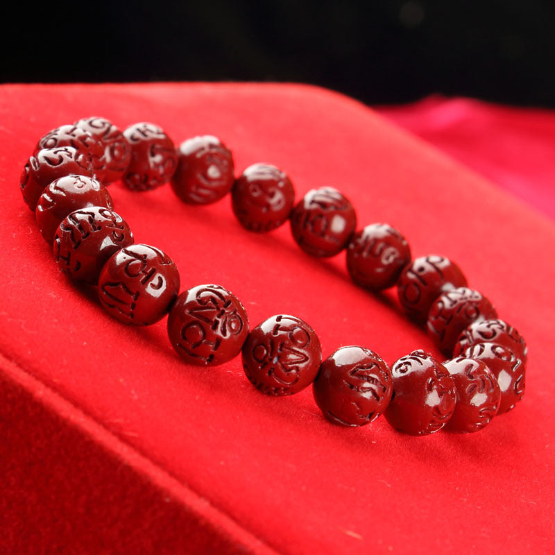 Women's Single Circle Multi Life Red Five Gods Of Bracelet
