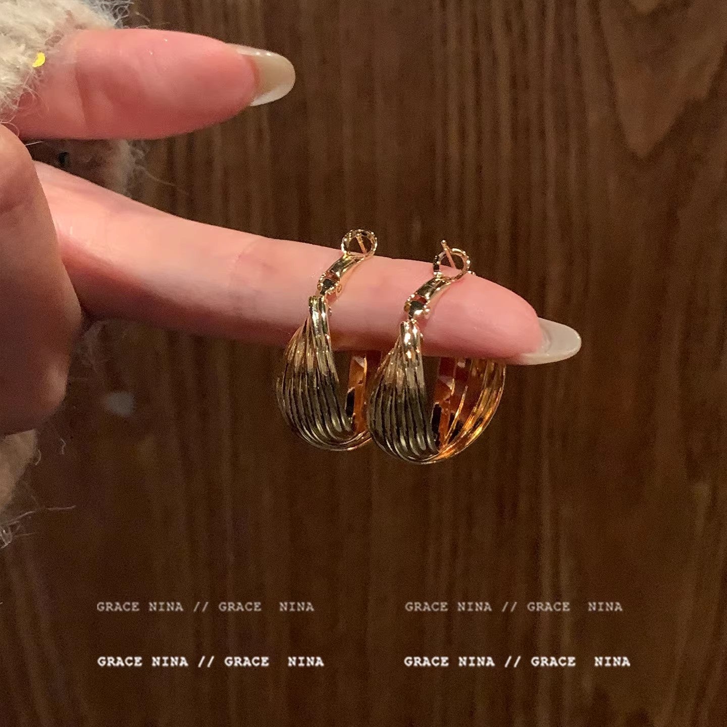 Women's Geometric Simple High-grade Light Luxury Super Nice Unique Earrings