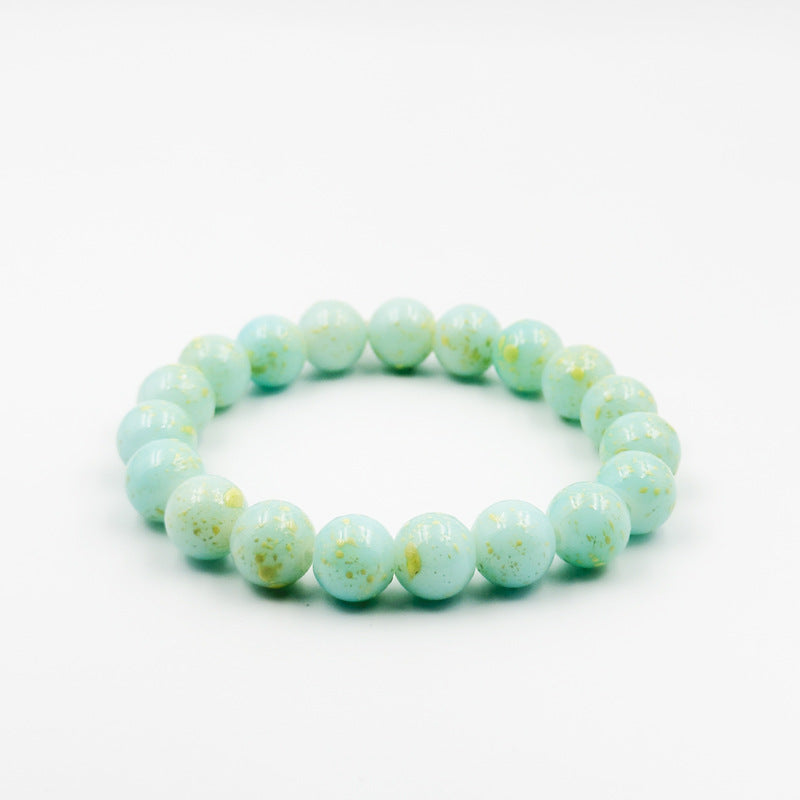 Women's Chinese Style Exquisite Beaded Glass Drainage Bracelets