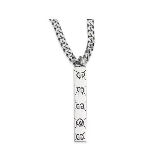 Double Tide Interlocking Letters Classic Retro Skull Necklaces