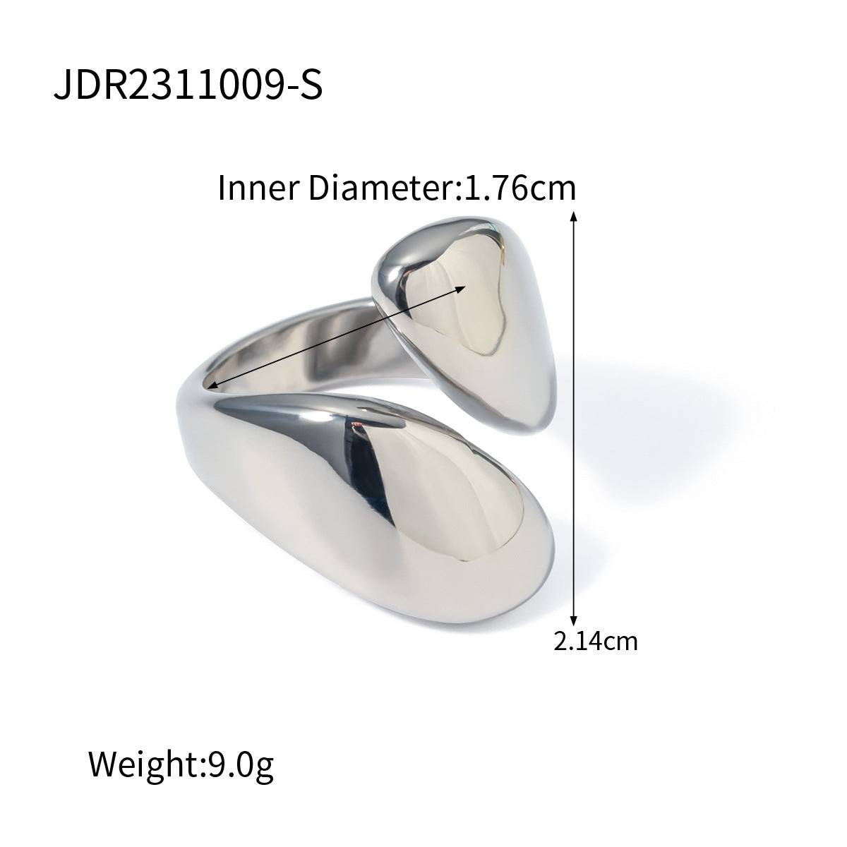 High-grade Simple Gold Steel Series Stainless Rings