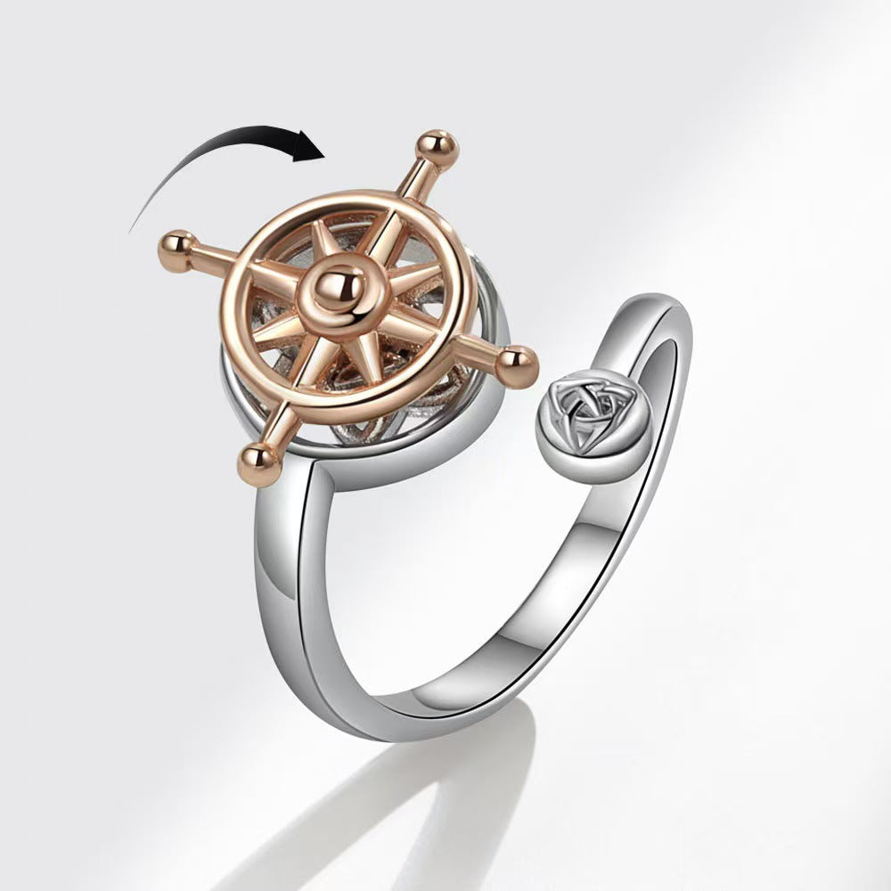 Little Daisy Spinning Personalized Sunflower Fashion Ring