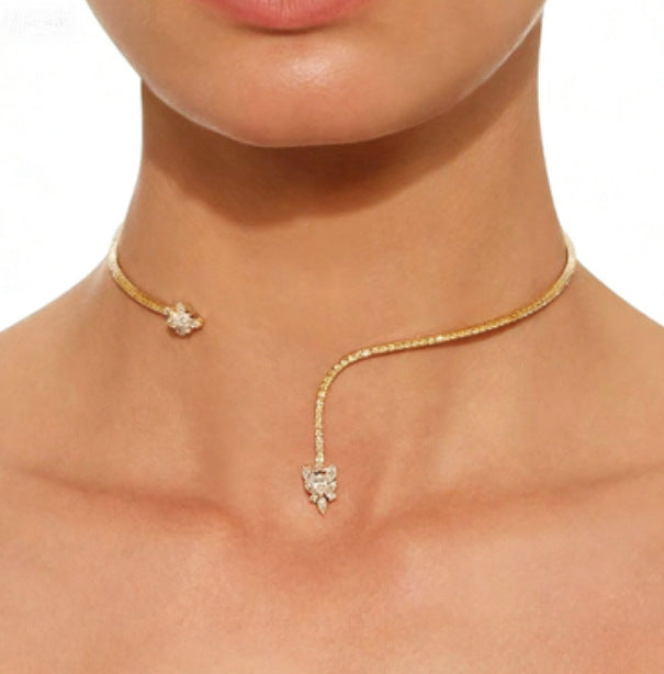 Women's Diamond Open High-grade Party Fashion Alloy Collar