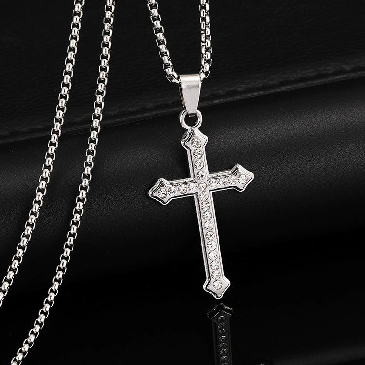 Women's & Men's Simplicity Long Gothic Vintage Stainless Steel Pendants