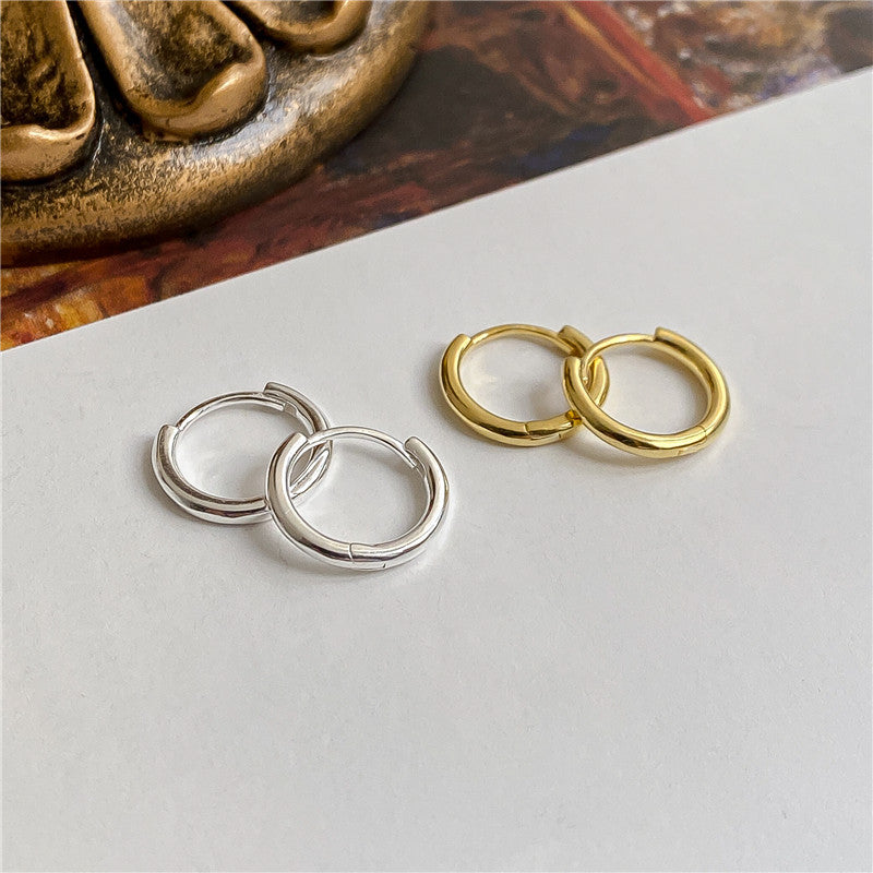 Clip Korean Style Laminated Basic Classic Earrings