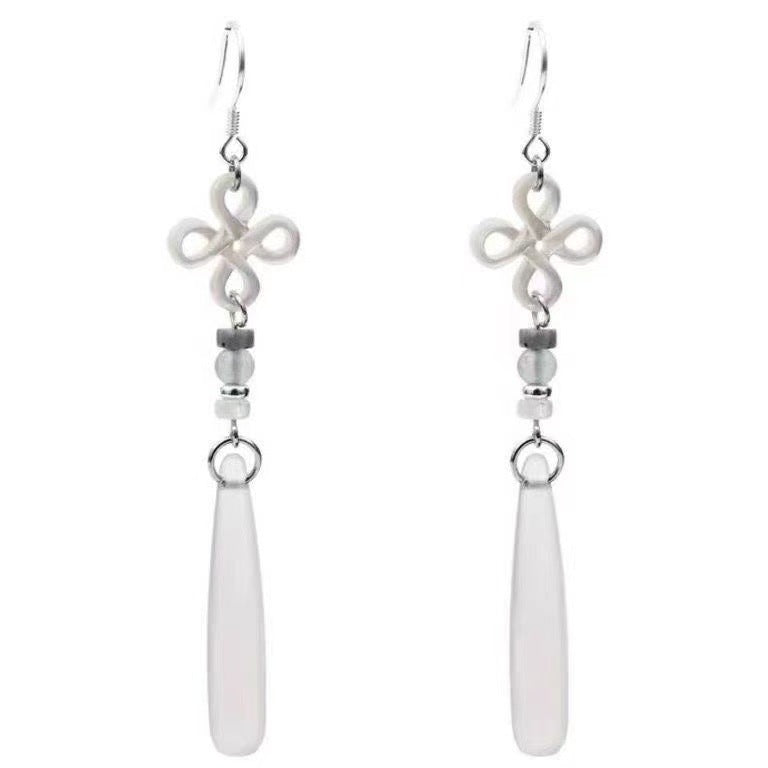 Eardrops Chinese Style Ear Hook Classical Stud Earrings