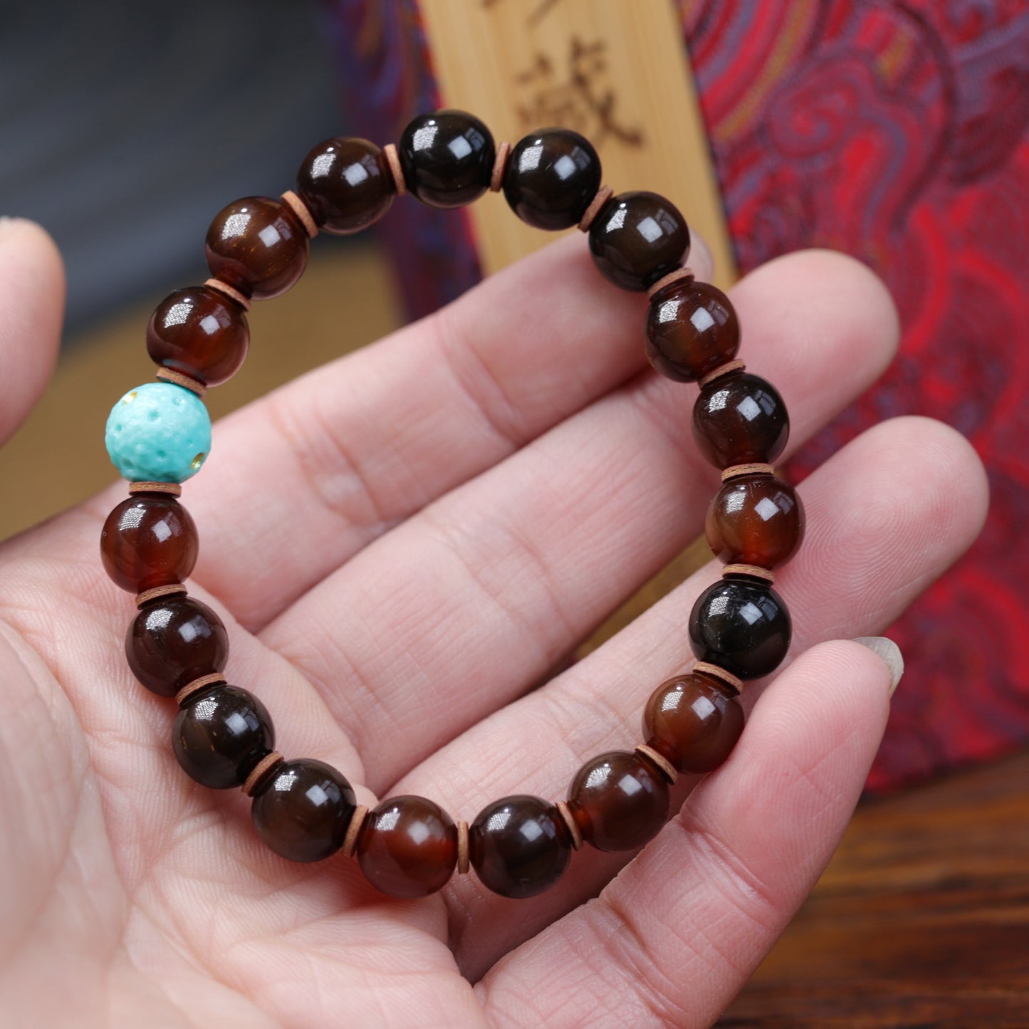 Blood Nail Full Sugarcane Grain Sheep Horn Imitation Of Turtle Bracelets